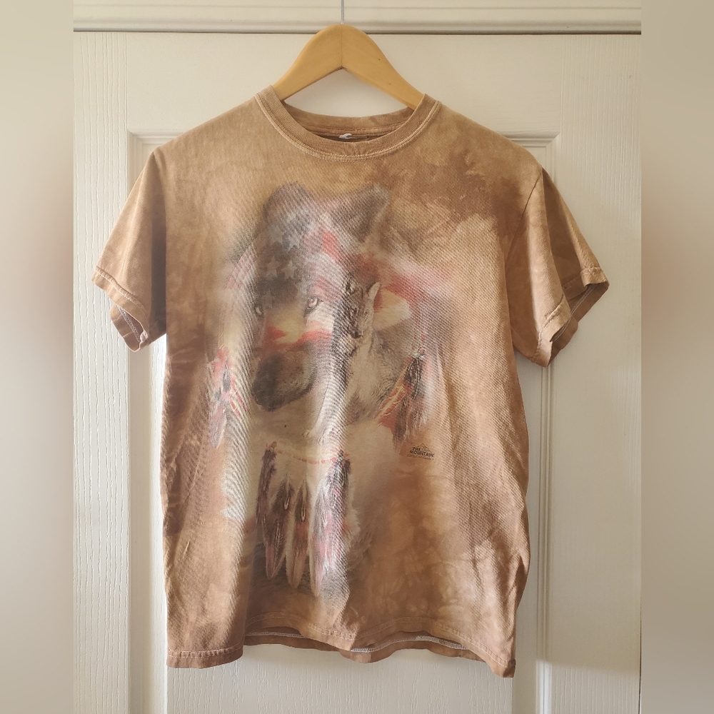 American Vintage Wolf Dream Catcher T-shirt
